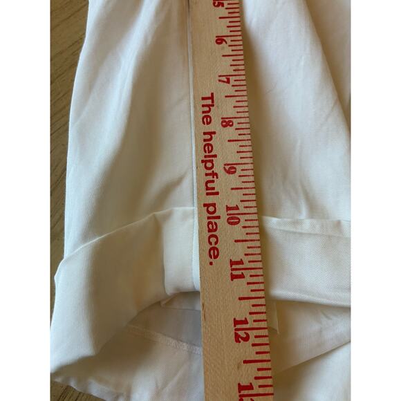 VTG 90s Ralph Lauren Golf Women Cream Shorts Trouser Pockets Bermuda Luxury Sz 4 - Picture 8 of 16